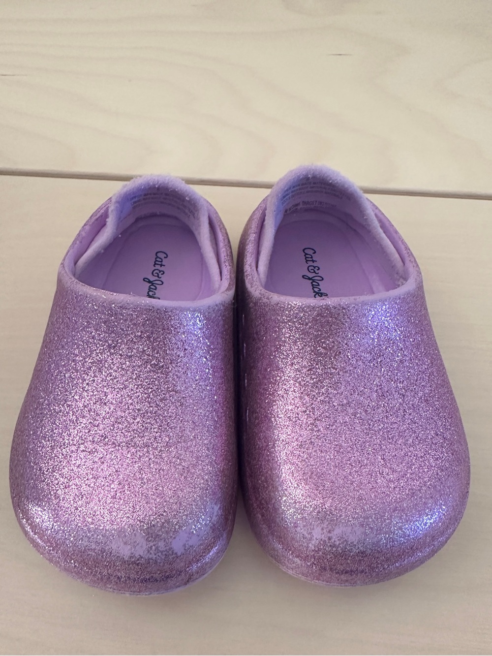 Cat & Jack Glitter Slip-On Shoes - Lavender Pink